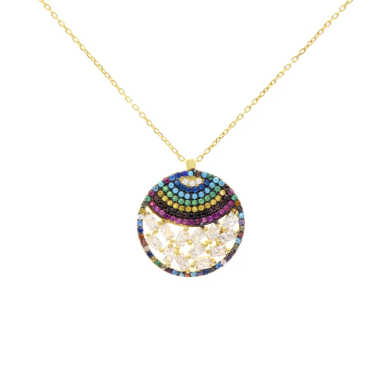 Gilded Aura Shield Necklace Image 1