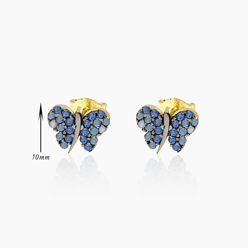 Daninty Butterfly Stud Earring Image 2