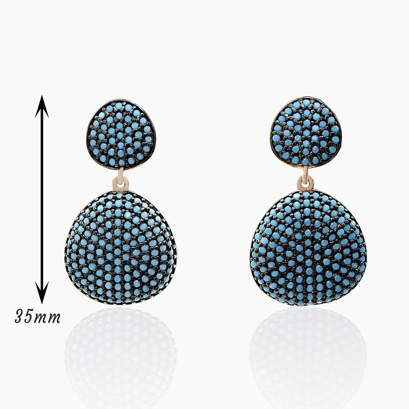 Celestial Turquoise Drops Dangle Image 2