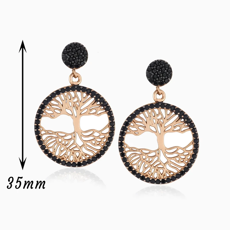 Tree of Life Dangle Earring Image 2